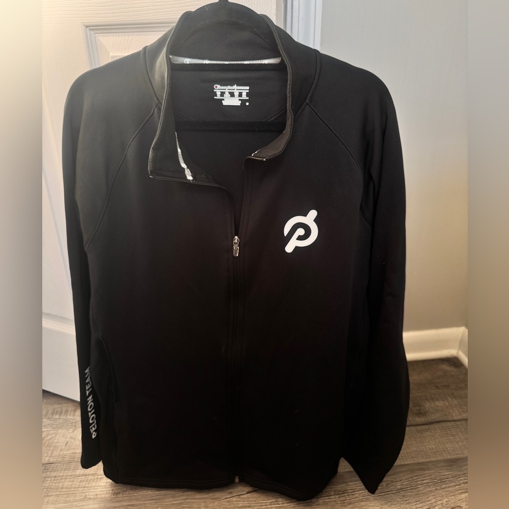 Peloton Zip up jacket- XL-Like New- Black Team Jacket- Champion